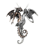 P453 Collar dragón y mujer