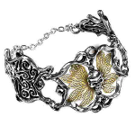 A57 Pulsera calavera mariposa