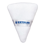 1726 Borla blanca triangular