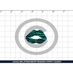 Esténcil Zebra Lips