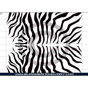 Esténcil Zebra