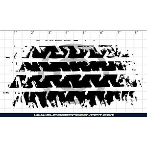 Esténcil Tire Esténcil  Mark