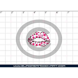 Esténcil Stars Small Lips