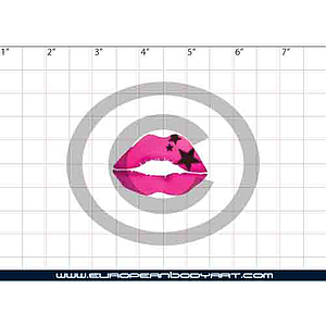 Esténcil Stars Lips