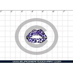 Esténcil Leopard Lips