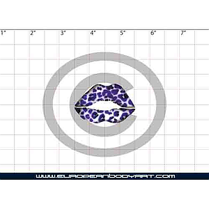 Esténcil Leopard Lips