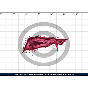 Esténcil Forhead Wound