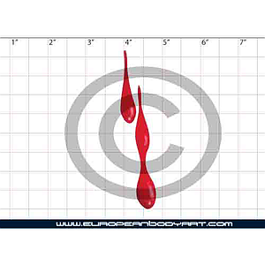 Esténcil Dripping Blood #3