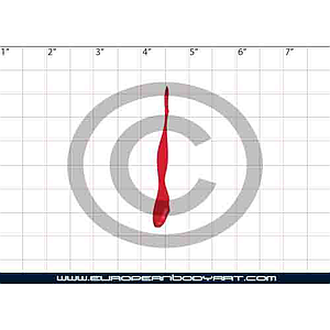 Esténcil Dripping Blood #2