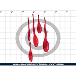 Esténcil Dripping Blood #1