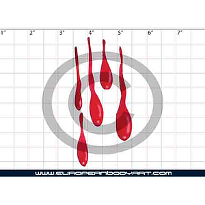 Esténcil Dripping Blood #1